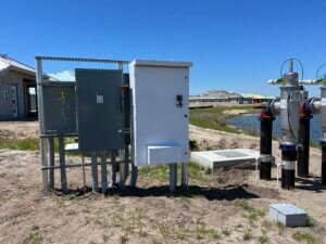 Electrical power system supporting municipal pump station equipment